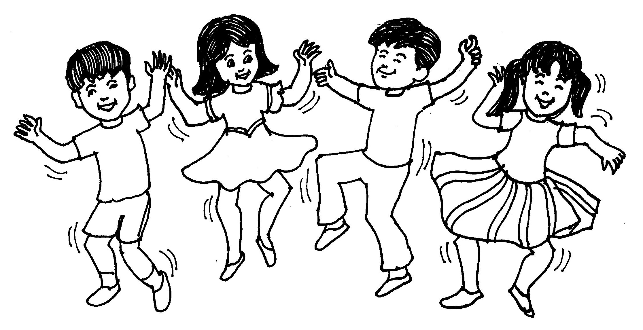 children dancing